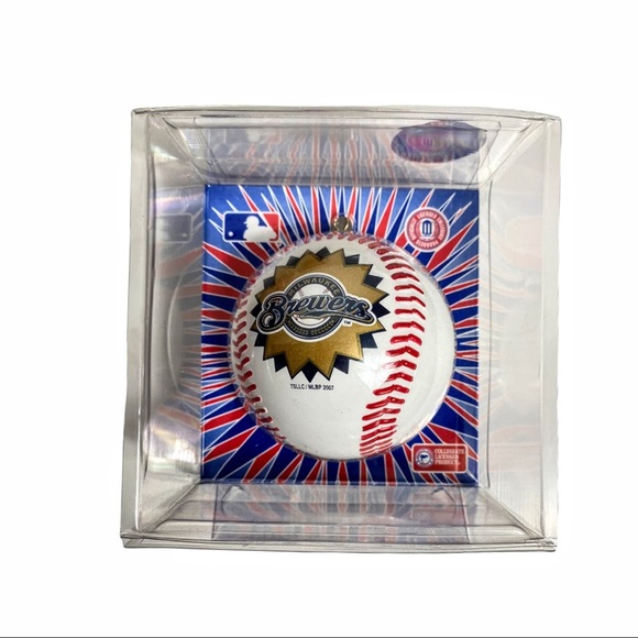 NIB Milwaukee Brewers Christmas Baseball Ornament - Picture 2 of 7